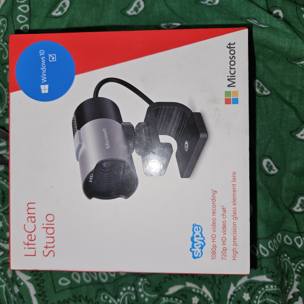 NEVER OPENED Microsoft LifeCam Studio Webcam - Black and Silver